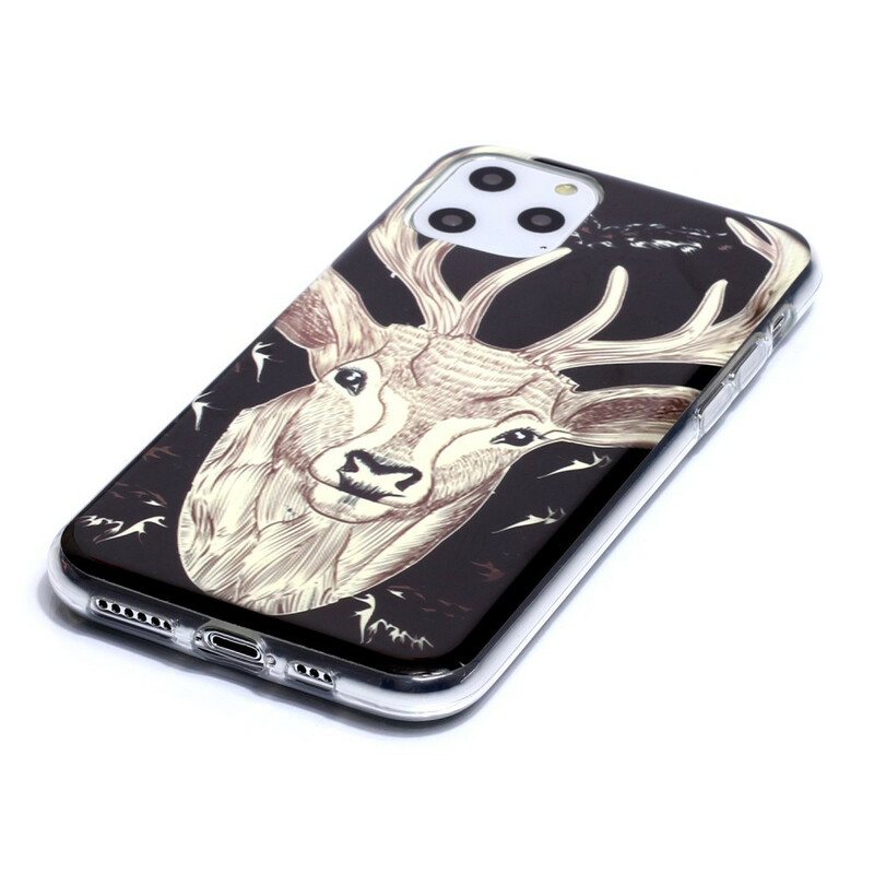 Deksel Til iPhone 11 Pro Fluorescerende Majestic Deer