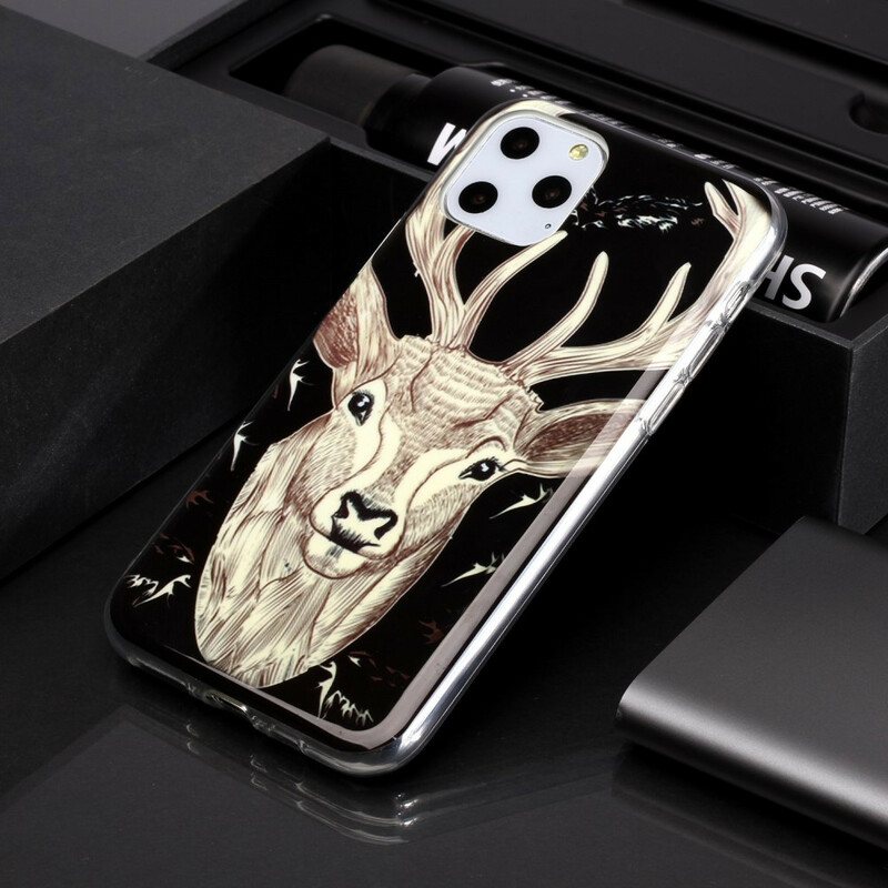 Deksel Til iPhone 11 Pro Fluorescerende Majestic Deer