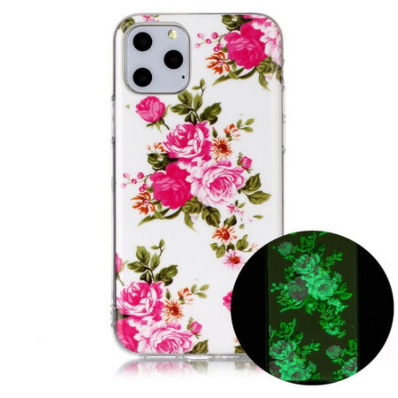 Mobildeksel Til iPhone 11 Pro Fluorescerende Liberty-blomster