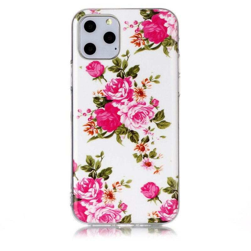 Mobildeksel Til iPhone 11 Pro Fluorescerende Liberty-blomster