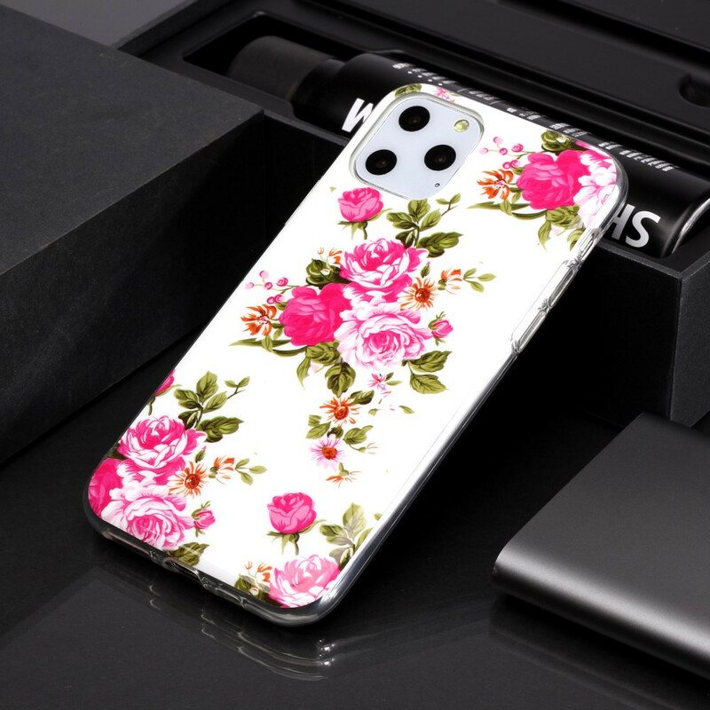 Mobildeksel Til iPhone 11 Pro Fluorescerende Liberty-blomster