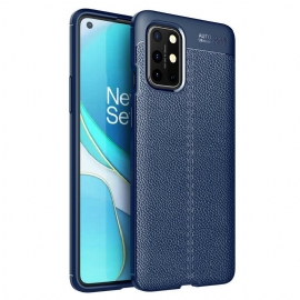 Deksel Til OnePlus 8T Dobbel Linje Litchi Leather Effect