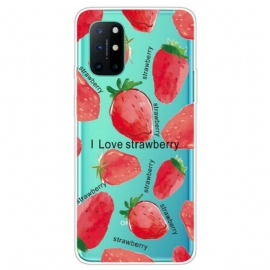 Deksel Til OnePlus 8T Strawberry / Jeg Elsker Jordbær