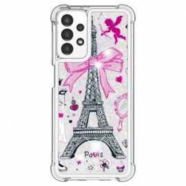 Deksel Til Samsung Galaxy A13 Eiffeltårnets Paljetter