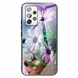 Deksel Til Samsung Galaxy A13 Herdet Glass Blomster