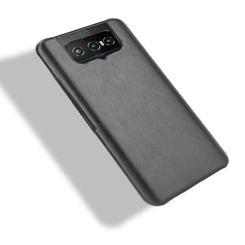 Deksel Til Asus Zenfone 7 / 7 Pro Litchi Skinneffekt