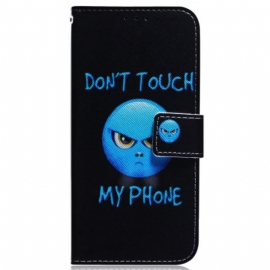 Folio Deksel Til Samsung Galaxy A34 5G Emoji Ikke Rør Telefonen Min