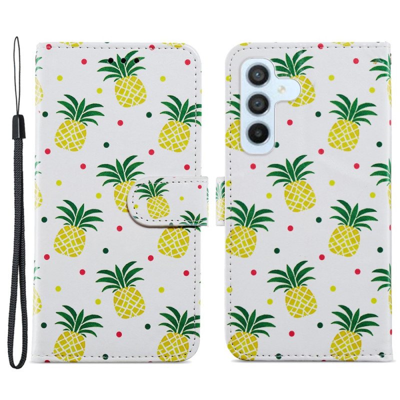 Folio Deksel Til Samsung Galaxy A34 5G Flere Ananas