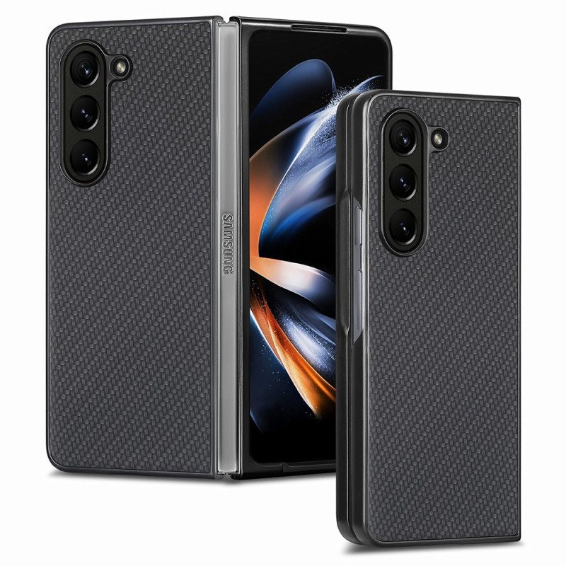 Deksel Samsung Galaxy Z Fold 5 Klassisk Karbonfiber