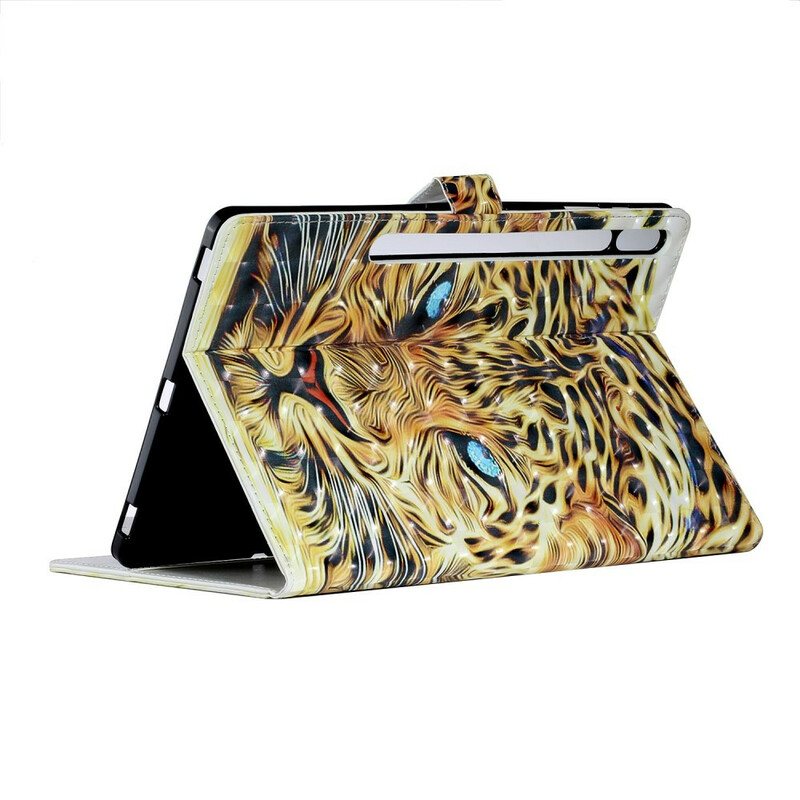 Folio Deksel Til Samsung Galaxy Tab S8 Plus / Tab S7 Plus Tiger Art