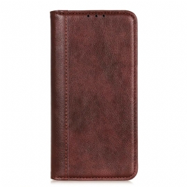 Beskyttelse Deksel Til Xiaomi Redmi 9C Folio Deksel Litchi Split Leather Charm