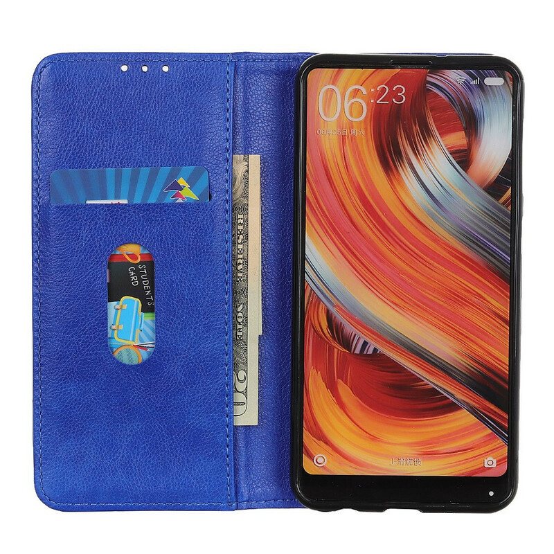 Beskyttelse Deksel Til Xiaomi Redmi 9C Folio Deksel Litchi Split Leather Charm