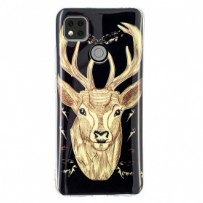 Deksel Til Xiaomi Redmi 9C Fluorescerende Majestic Deer