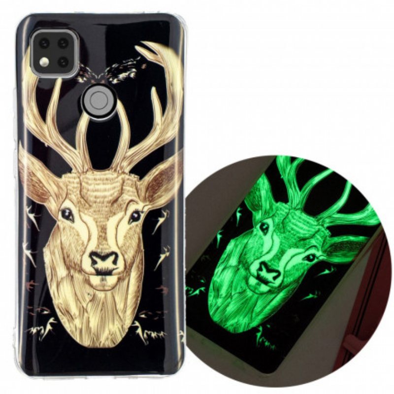 Deksel Til Xiaomi Redmi 9C Fluorescerende Majestic Deer