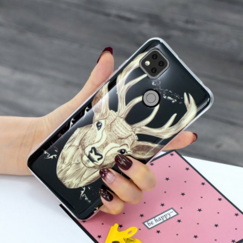 Deksel Til Xiaomi Redmi 9C Fluorescerende Majestic Deer