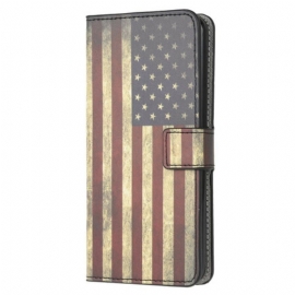Folio Deksel Til Xiaomi Redmi 9C Amerikansk Flagg