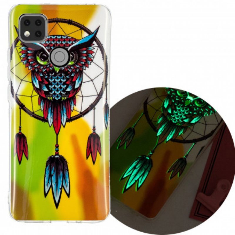 Mobildeksel Til Xiaomi Redmi 9C Fluorescerende Owl Dream Catcher