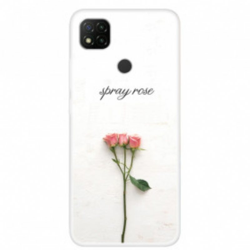 Mobildeksel Til Xiaomi Redmi 9C Spray Roses