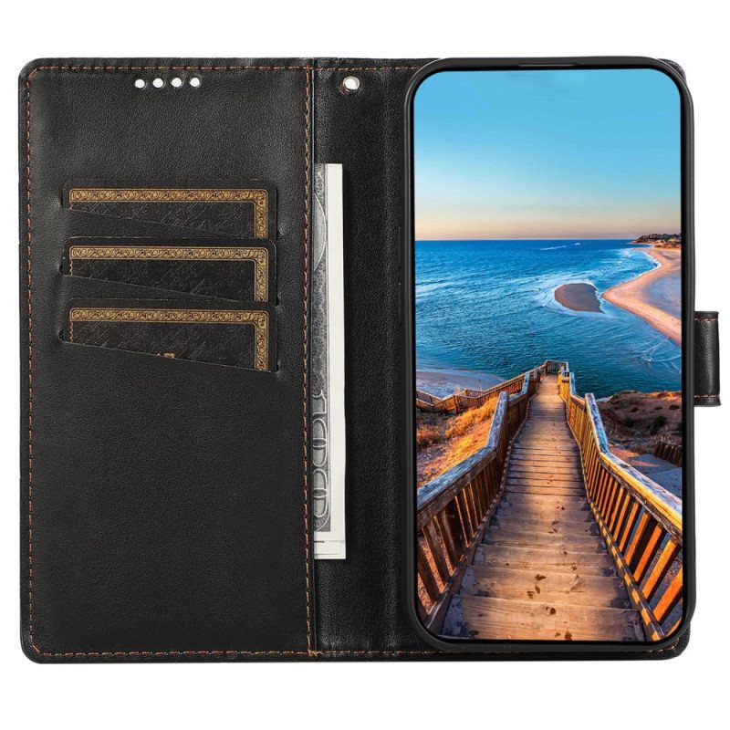 Folio Deksel Realme 12 Pro / 12 Pro Plus Skriv Ut Linjer