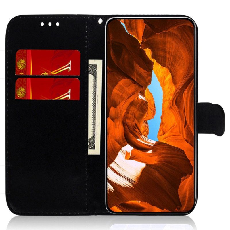 Folio Deksel Realme 12 Pro / 12 Pro Plus Strappy Disco Style