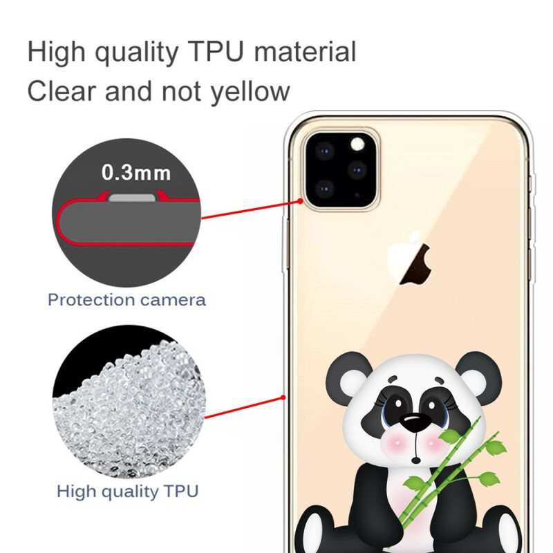 Deksel Til iPhone 11 Pro Max Sømløs Sad Panda