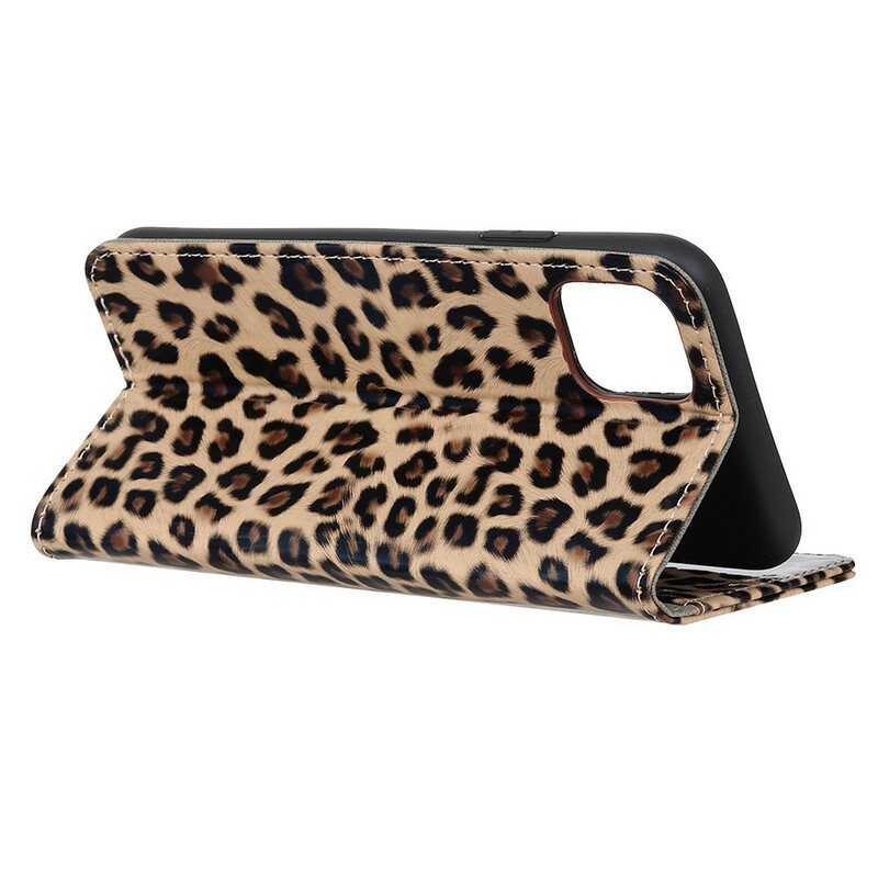 Folio Deksel Til iPhone 11 Pro Max Leopard