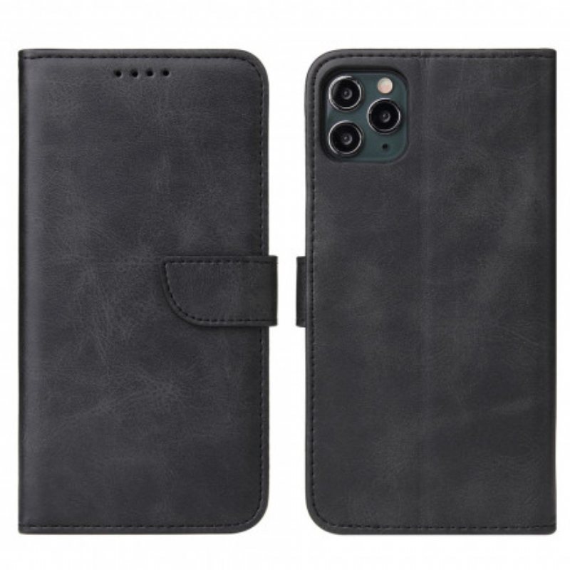 Folio Deksel Til iPhone 11 Pro Max Vintage Skinnstil