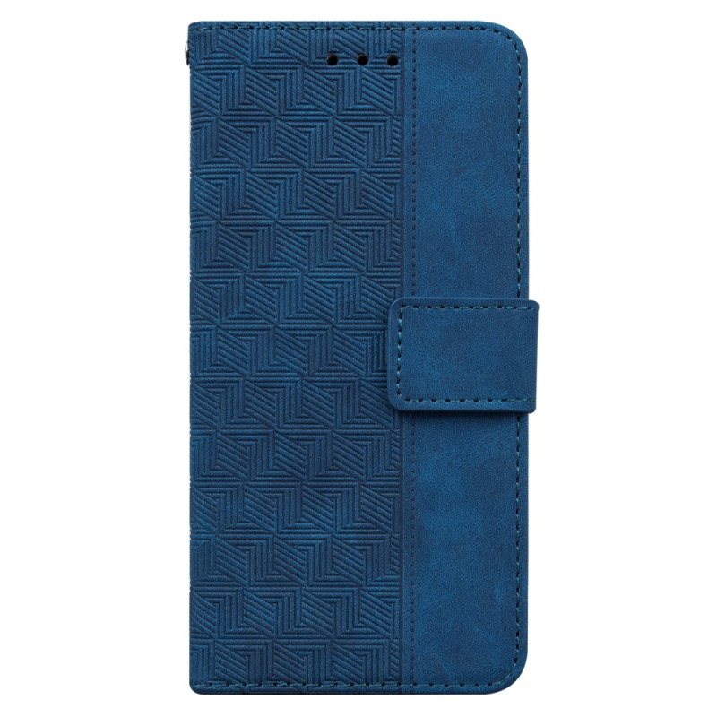 Folio Deksel Til Xiaomi Redmi Note 12 5G Med Kjede Strappy Mønster