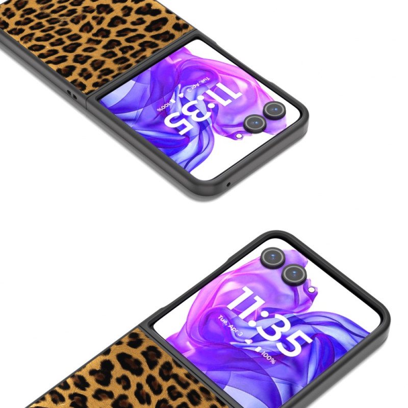 Deksel Motorola Razr 50 Ultra Leopardmønster