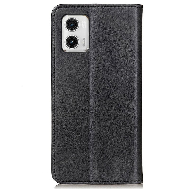 Beskyttelse Deksel Til Moto G73 5G Folio Deksel Elegance Split Leather