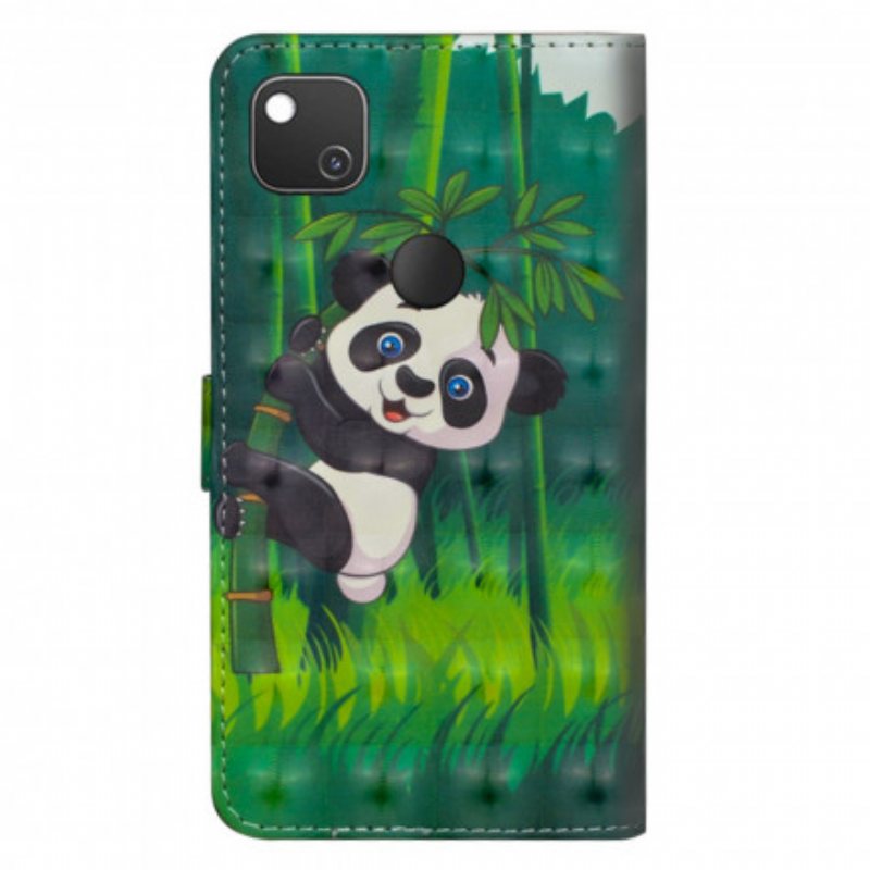 Lærdeksel Til Google Pixel 4A Panda Og Bambus