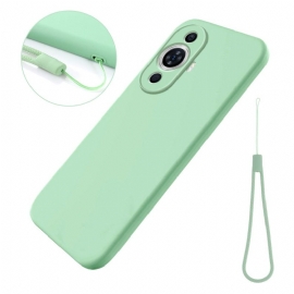 Deksel Huawei Nova 11 Pro Mobildeksel Flytende Silikonstropp