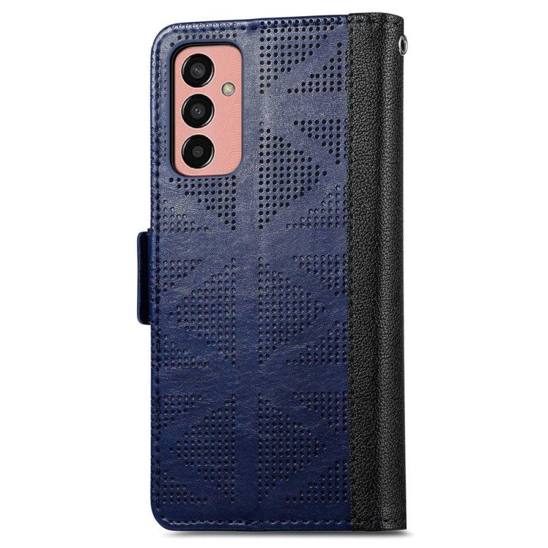 Folio Deksel Til Samsung Galaxy M13 Cross Design