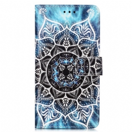 Folio Deksel Til Samsung Galaxy A54 5G Med Kjede Strappy Mandala