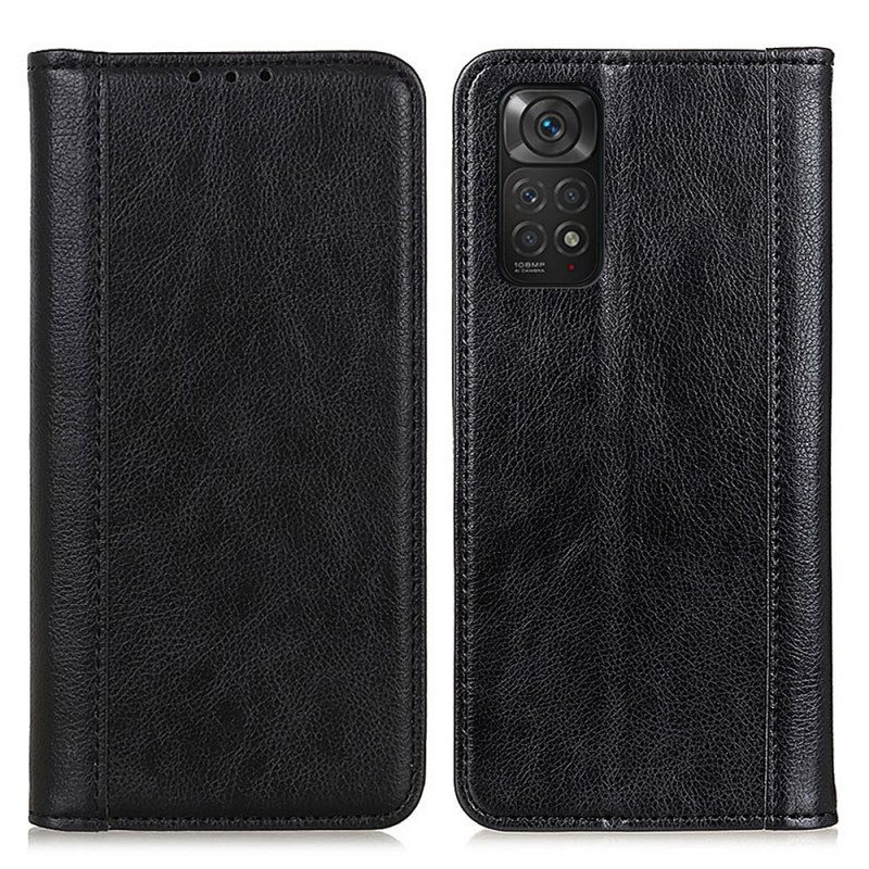 Beskyttelse Deksel Til Xiaomi Redmi Note 11 / 11S Folio Deksel Elegance Split Litchi Leather