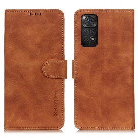 Folio Deksel Til Xiaomi Redmi Note 11 / 11S Khazneh Vintage Skinneffekt