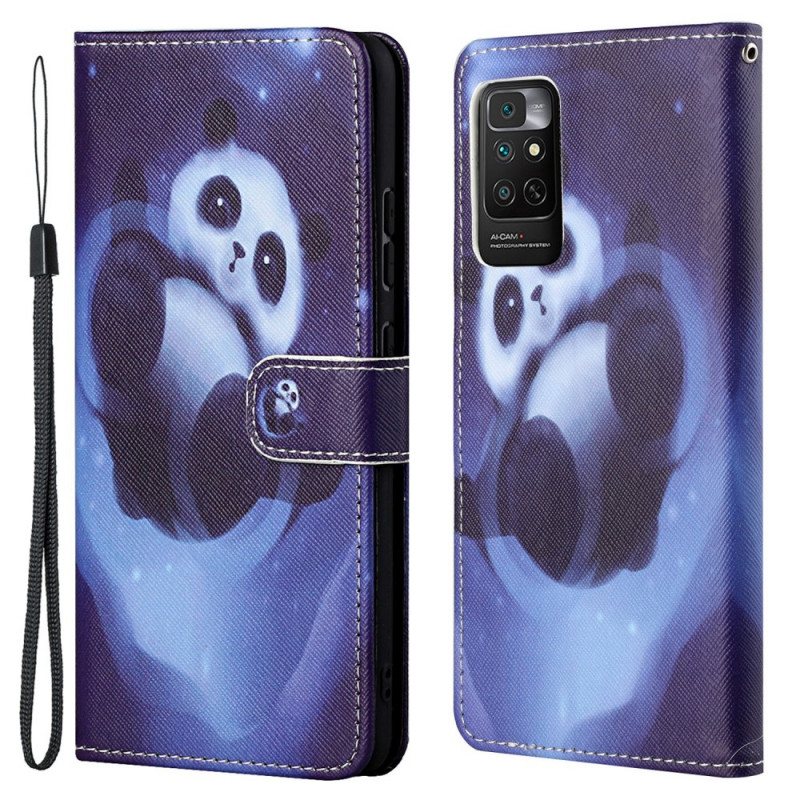 Folio Deksel Til Xiaomi Redmi Note 11 / 11S Panda Space