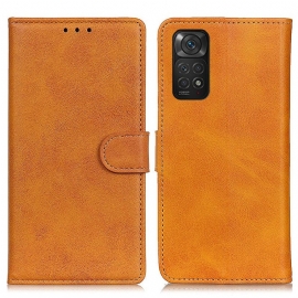 Folio Deksel Til Xiaomi Redmi Note 11 / 11S Retro Matt Skinneffekt