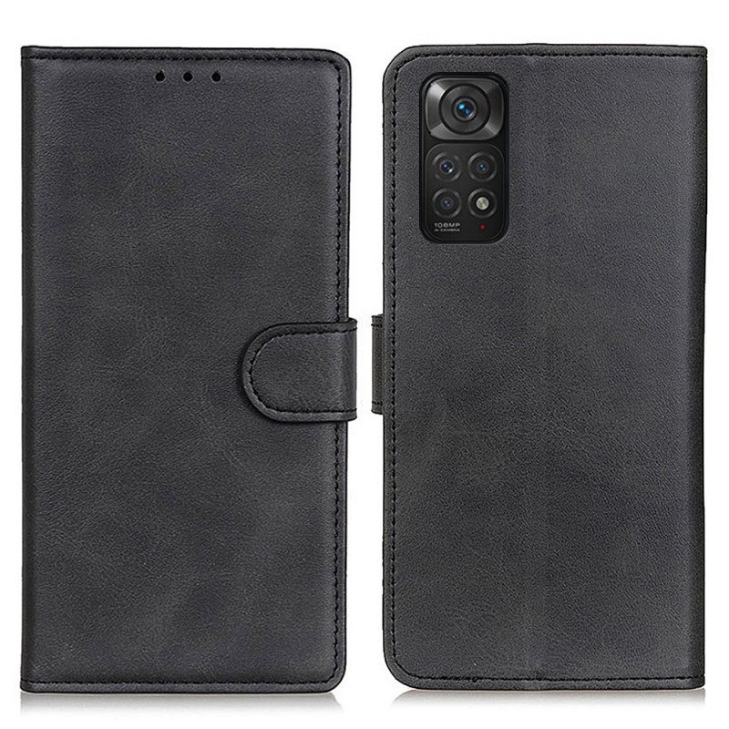 Folio Deksel Til Xiaomi Redmi Note 11 / 11S Retro Matt Skinneffekt