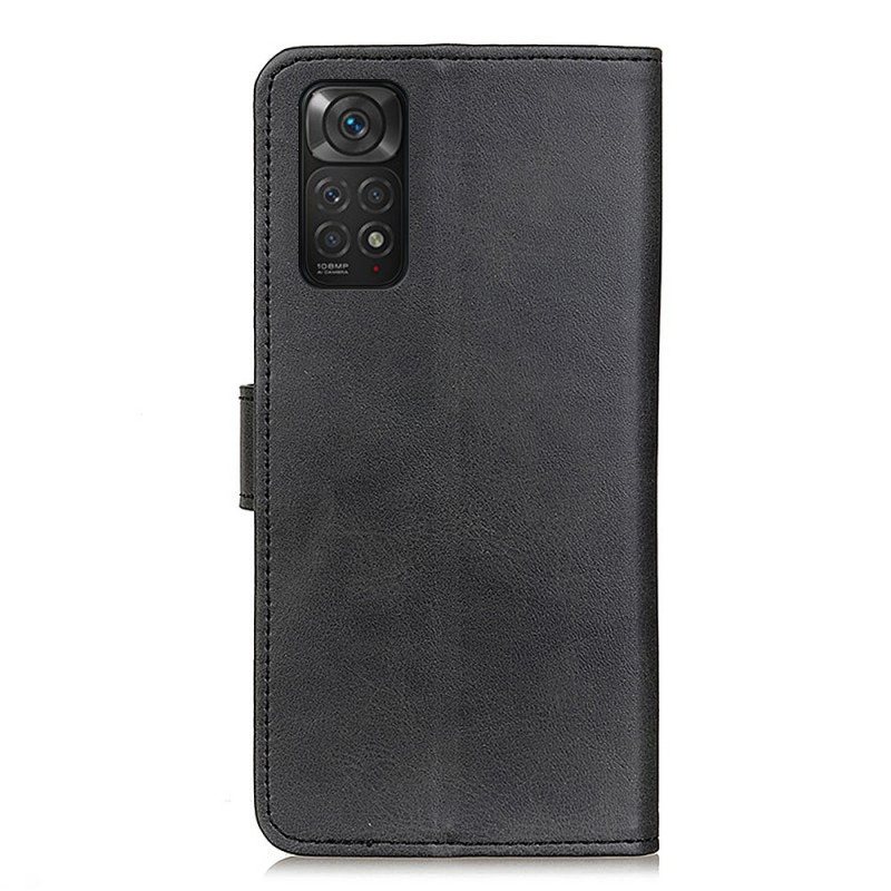 Folio Deksel Til Xiaomi Redmi Note 11 / 11S Retro Matt Skinneffekt