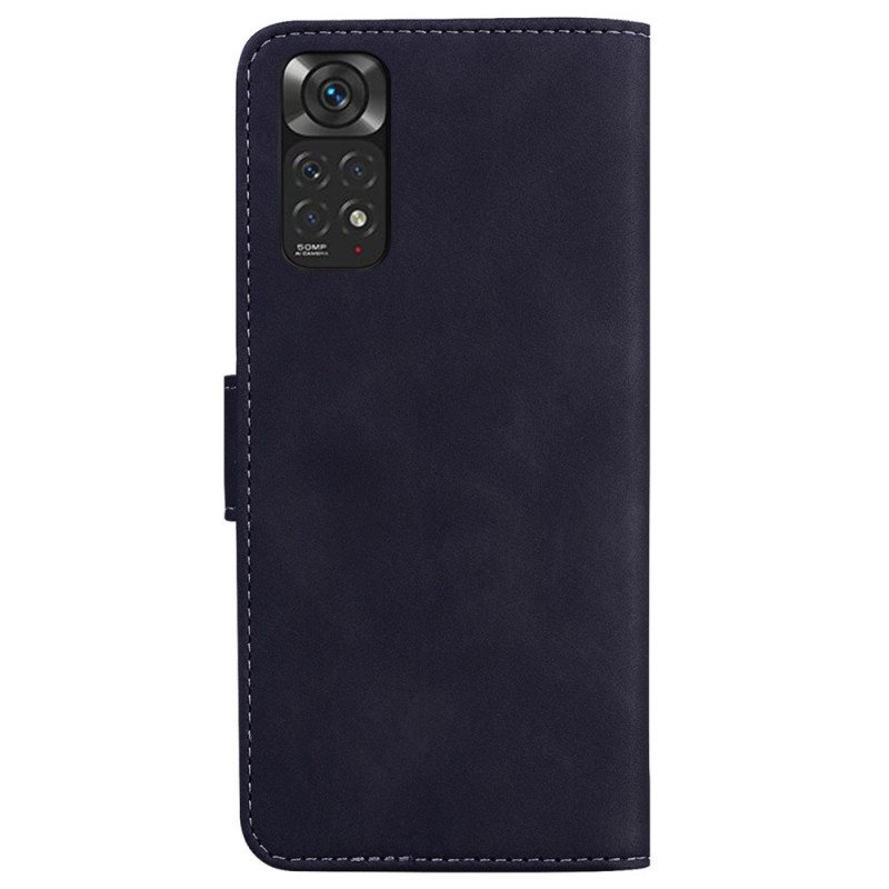 Folio Deksel Til Xiaomi Redmi Note 11 / 11S Skin-touch Butterfly