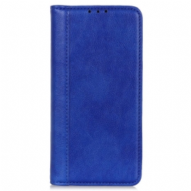 Folio Deksel Til Oneplus 12 5g Split Litchi Leather