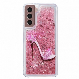 Deksel Til Samsung Galaxy S22 Plus 5G Glitter Pumpe