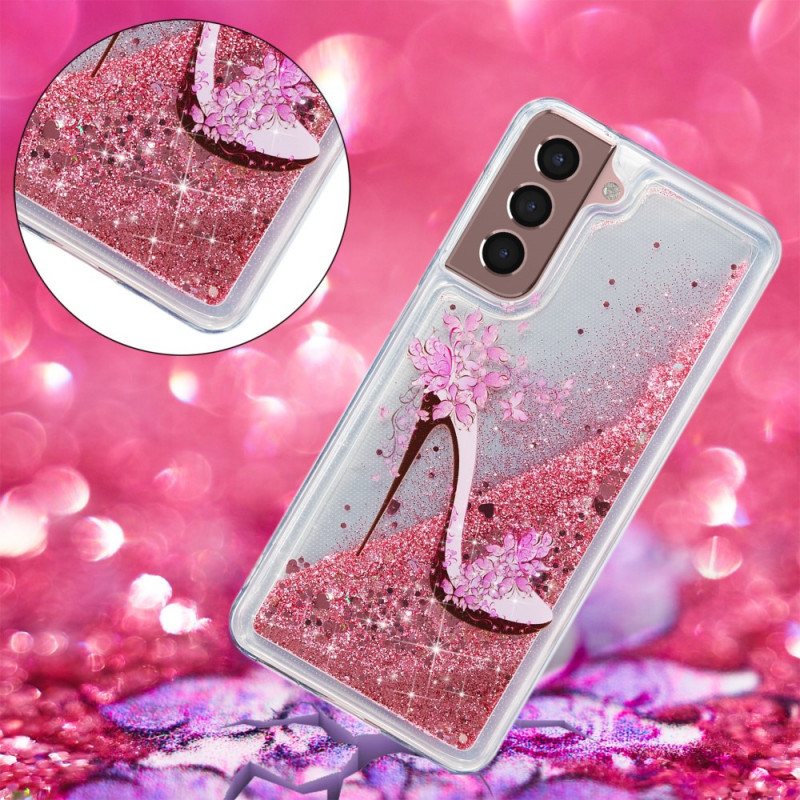 Deksel Til Samsung Galaxy S22 Plus 5G Glitter Pumpe