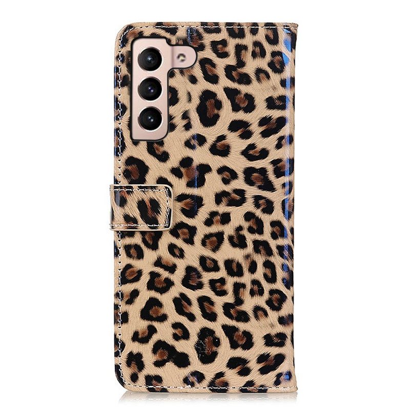 Folio Deksel Til Samsung Galaxy S22 Plus 5G Leopard