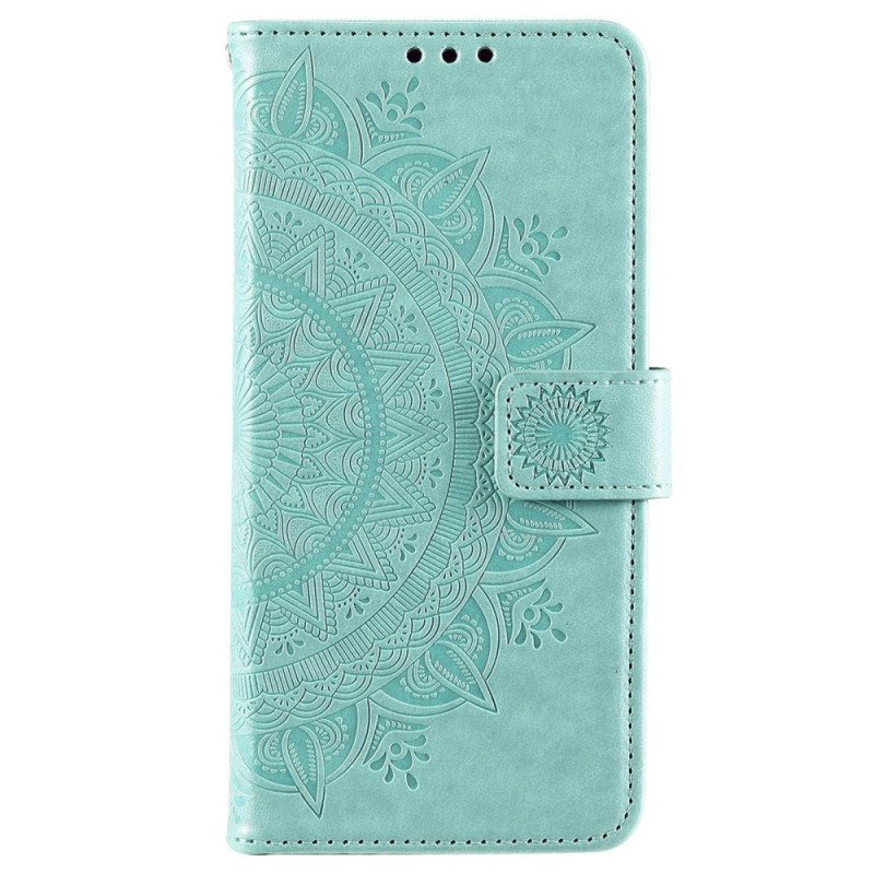 Folio Deksel Til Samsung Galaxy S22 Plus 5G Sol Mandala