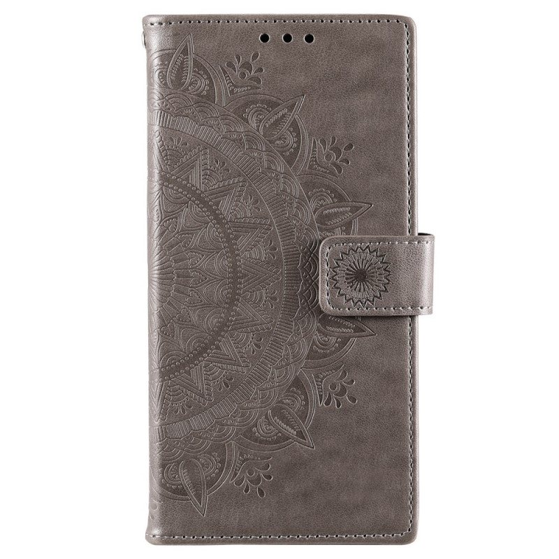 Folio Deksel Til Samsung Galaxy S22 Plus 5G Sol Mandala