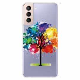 Mobildeksel Til Samsung Galaxy S22 Plus 5G Sømløst Akvarelltre