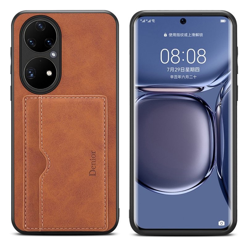 Deksel Til Huawei P50 Pro Denior Kortholder