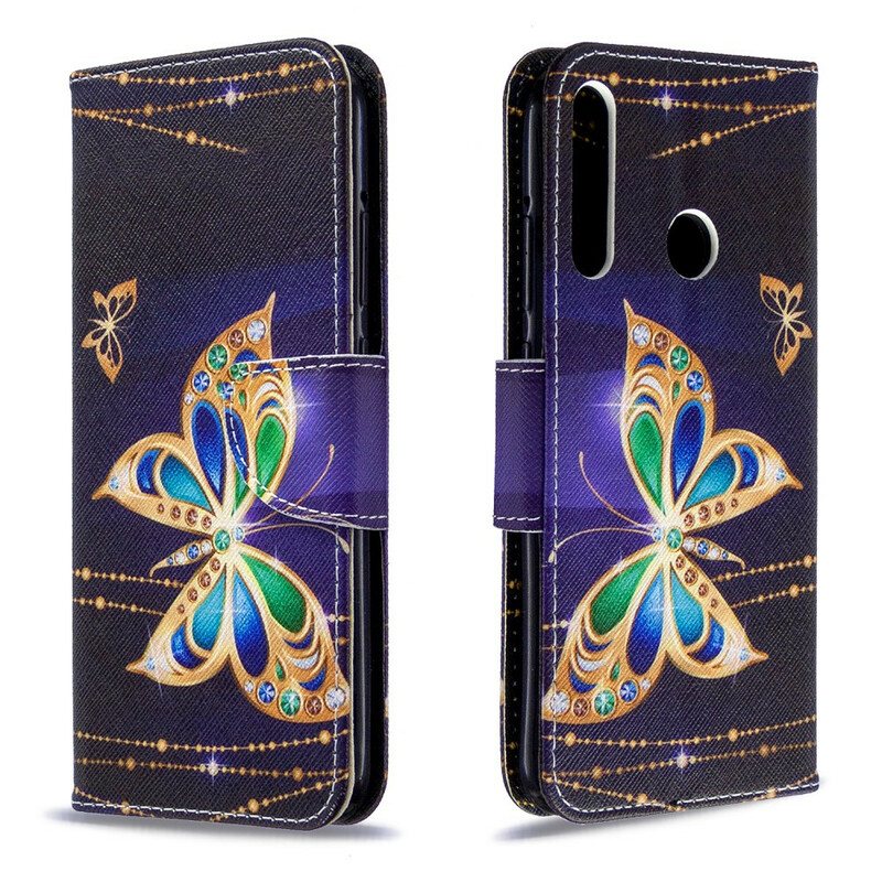 Folio Deksel Til Huawei P40 Lite E Butterflies Kings